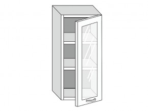19.40.3 Шкаф настенный (h=913) на 400мм с 1-ой стекл. дверцей в Сысерти - sysert.магазин96.com | фото