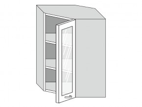 19.60.3у Шкаф настенный (h=913) угловой на 600мм со стекл. дверцей в Сысерти - sysert.магазин96.com | фото
