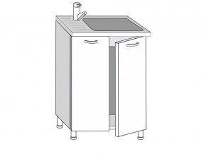 2.60.2м Шкаф-стол на 600мм под врезную мойку с 2-мя дверцами в Сысерти - sysert.магазин96.com | фото