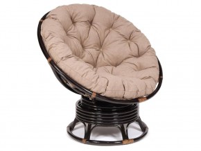 Кресло-качалка Papasan w 23/01 B с подушкой Antique brown, экошерсть Коричневый в Сысерти - sysert.магазин96.com | фото