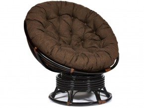 Кресло-качалка Papasan w 23/01 B с подушкой Antique brown, ткань Коричневый в Сысерти - sysert.магазин96.com | фото