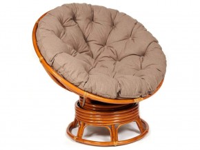 Кресло-качалка Papasan w 23/01 B с подушкой Cognac, экошерсть Коричневый в Сысерти - sysert.магазин96.com | фото