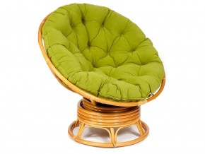 Кресло-качалка Papasan w 23/01 B с подушкой Honey, флок Олива в Сысерти - sysert.магазин96.com | фото