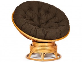 Кресло-качалка Papasan w 23/01 B с подушкой Honey, ткань Коричневый в Сысерти - sysert.магазин96.com | фото