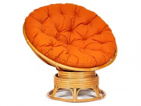 Кресло-качалка Papasan w 23/01 B с подушкой Honey, ткань Оранжевый в Сысерти - sysert.магазин96.com | фото