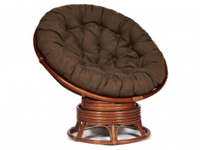 Кресло-качалка Papasan w 23/01 B с подушкой Pecan, ткань Коричневый в Сысерти - sysert.магазин96.com | фото