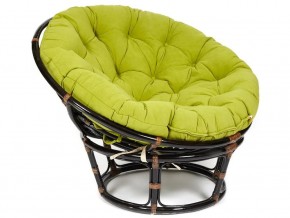 Кресло Papasan 23/01 W с подушкой Antique brown, флок Олива в Сысерти - sysert.магазин96.com | фото