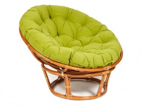 Кресло Papasan 23/01 W с подушкой Cognac, флок Олива в Сысерти - sysert.магазин96.com | фото