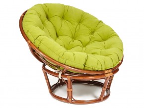 Кресло Papasan 23/01 W с подушкой Pecan, флок Олива в Сысерти - sysert.магазин96.com | фото