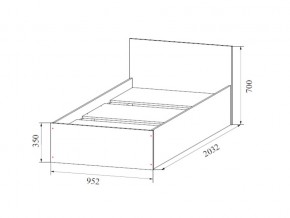 Кровать одинарная (Без матраца 0,9*2,0) в Сысерти - sysert.магазин96.com | фото