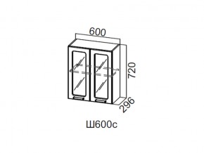 Ш600с/720 Шкаф навесной 600/720 (со стеклом) в Сысерти - sysert.магазин96.com | фото